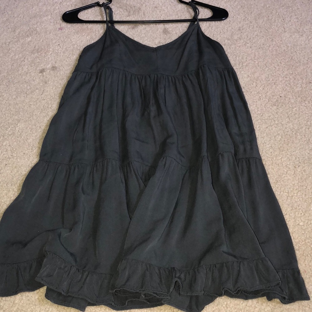 Spaghetti strap gray dress